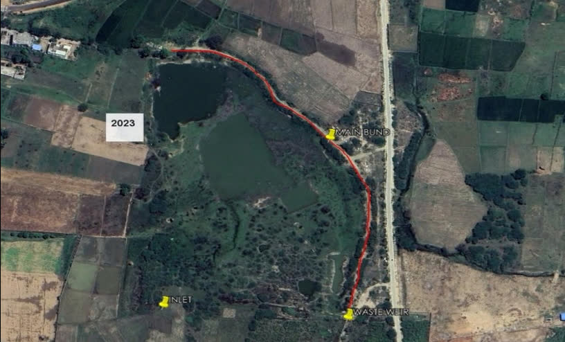 Godhumakunta Lake before restoration