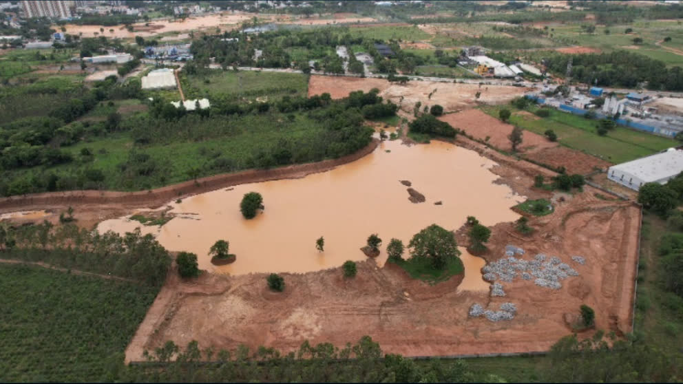 Kachamaranahalli Lake after restoration