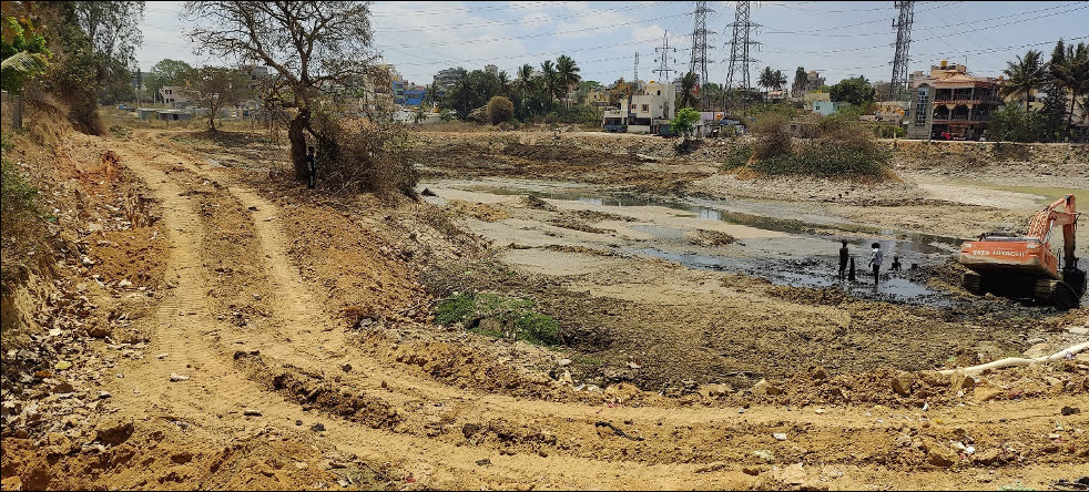 Mailasandra Lake before restoration