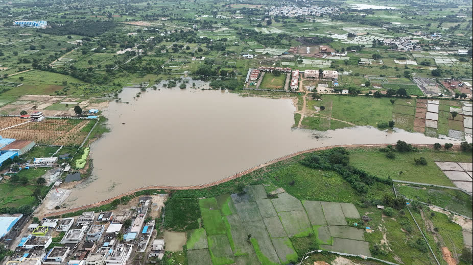 Saireddy Lake after restoration